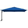 vidaXL Garden Parasol Blue and Black 248.5 x 247.5 x 160 cm