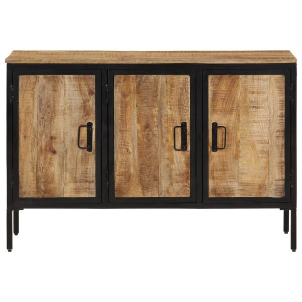 vidaXL Sideboard 105x35x70 cm Solid Rough Wood Mango