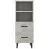 vidaXL Sideboard Concrete Grey 34.5x34x90 cm Engineered Wood