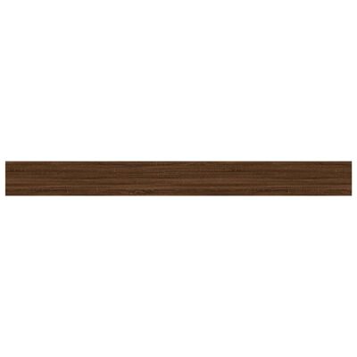 vidaXL Wall Shelves 4 pcs Brown Oak 100x10x1.5 cm Engineered Wood