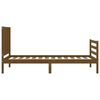 vidaXL Bed Frame without Mattress Honey Brown Single Solid Wood
