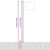 vidaXL Denmark Flag and Pole 6.08 m Aluminium