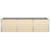 vidaXL Planter Ivory 290 x 100 x 75 cm Galvanised Steel