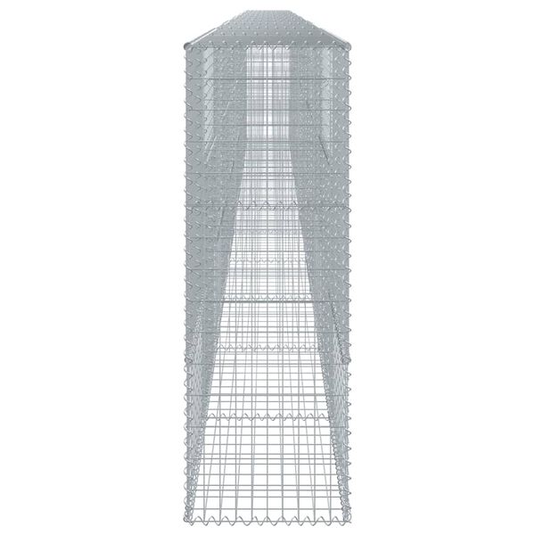 vidaXL Gabion Basket with Cover 1100x50x150 cm Galvanised Iron