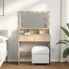 vidaXL Dressing Table with LED Sonoma Oak 80x41x134.5 cm
