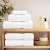 vidaXL 6 Piece Premium Towel Set SOLUND White 600 gsm