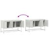 vidaXL TV Cabinet White 100.5x39x60.5 cm Steel