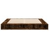vidaXL Bed Frame without Mattress Smoked Oak 200x200 cm