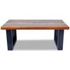 vidaXL Coffee Table Teak Resin 100x50 cm