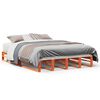 vidaXL Bed Frame without Mattress Wax Brown 140x200 cm Solid Wood Pine