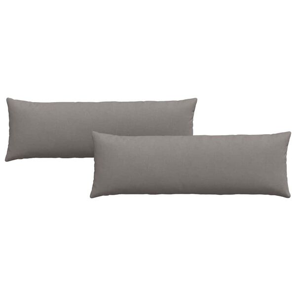 vidaXL Sofa Pillows 2 pcs Taupe 120 x 40 cm Fabric
