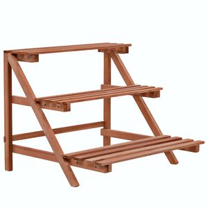 vidaXL Plant Stand | Brown | Solid Cedar Wood | Medium | Durable | Plant Stand