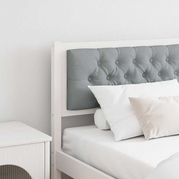 vidaXL Headboard Other White and light grey 160 cm Solid pine wood