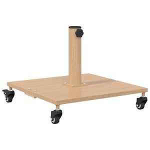 vidaXL Parasol Base 26.75 kg Light Wood Square Adjustable