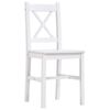 vidaXL 11 Piece Dining Set Pinewood White