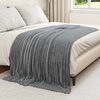 vidaXL Throw Blankets 6 pcs Dark Grey 200 x 150 cm Fleece