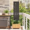 vidaXL Garden Privacy Screen Black 32 x 140 cm Cold-rolled steel
