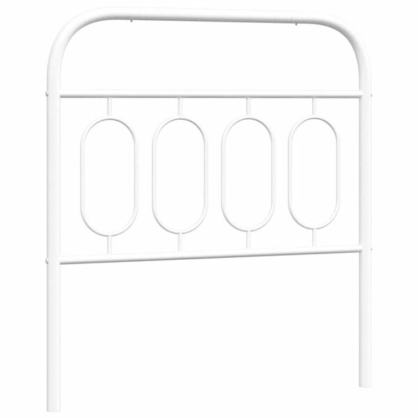 vidaXL Metal Replace Headboard White 80 cm