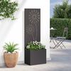 vidaXL Garden Privacy Screen Black 50 x 140 cm Cold-rolled steel