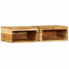 vidaXL 2 Piece Wall-mounted TV Cabinet Set Solid Wood Acacia