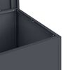 vidaXL Outdoor Storage Box Anthracite 80 x 50.5 x 50 cm Steel