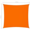 vidaXL Sunshade Sail Oxford Fabric Square 2.5x2.5 m Orange