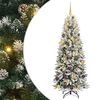 vidaXL Artificial Christmas Tree with 300 LEDs with Stand White 180 cm