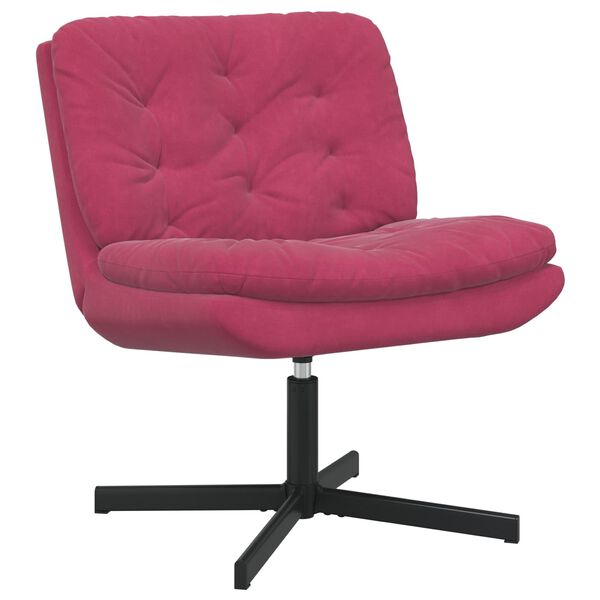 vidaXL Swivel Relaxing Chair Wine Red 63 x 75 x 76 cm Velvet