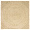 vidaXL Area Rug White 300 x 300 cm Jute