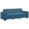 vidaXL Sofa 2 pcs Blue 221 x 80 x 80 cm Fabric