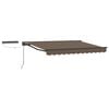 vidaXL Electric Retractable Awning Taupe 2.5 x 2 m