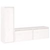 vidaXL TV Cabinets 3 pcs White Solid Wood Pine