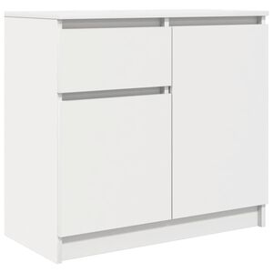 vidaXL Sideboard with Drawer White 71x35x65 cm Engineered Wood