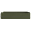 vidaXL Lawn Edging Olive Green 60 x 60 x 13 cm Steel