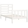 vidaXL Bed Frame without Mattress White 90x200 cm Solid Wood Pine