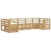 vidaXL Outdoor Sofa Set 7 pcs White 304 x 126.5 x 73 cm