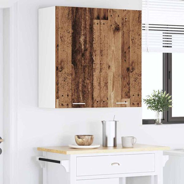 vidaXL Hanging Cabinet Old Wood 80 x 31 x 80 cm Engineered Wood