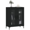 vidaXL Sideboard Black 69.5x34x90 cm Engineered Wood