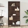 vidaXL Bookcase Brown Oak 80.5x35x170.5 cm Engineered Wood