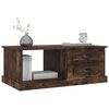 vidaXL Coffee Table Smoked Oak 90x50x35 cm Engineered Wood