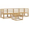 vidaXL Outdoor Sofa Set 5 pcs White Solid Acacia Wood