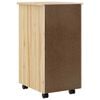 vidaXL Rolling Cabinet with Desk MOSS Clear Varnish 34 x 39 x 65.5 cm