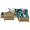 vidaXL 6 Piece Garden Sofa Set Impregnated Wood Pine