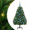 vidaXL Artificial Christmas Tree with Stand Green 120 cm PVC and Metal
