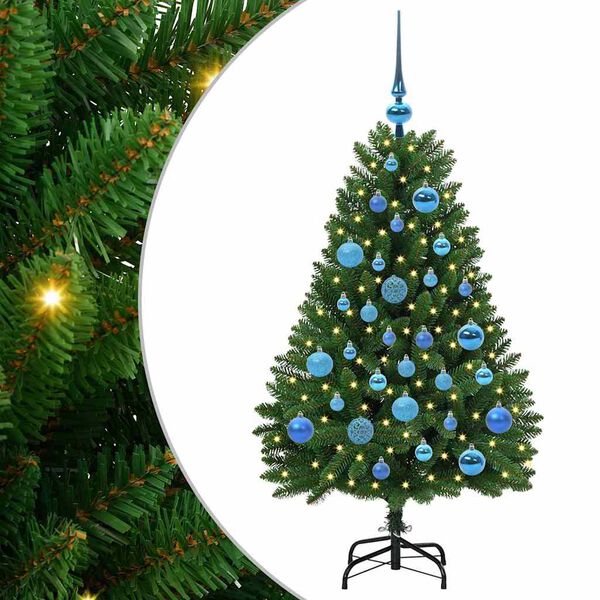 vidaXL Artificial Christmas Tree with Stand Green 120 cm PVC and Metal