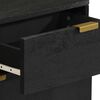 vidaXL Bedside Cabinet Black 50x33x60 cm Engineered Wood