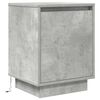vidaXL Bedside Cabinets with LED Lights&nbsp;2 pcs Concrete Grey 38x34x50 cm
