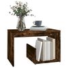 vidaXL Side Table Smoked Oak 59x36x38 cm Engineered Wood