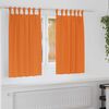 vidaXL Blackout Curtains with Rings 2 pcs Bright Orange 140 x 140 cm