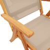 vidaXL Folding Garden Chairs 4 pcs Solid Wood Acacia and Textilene